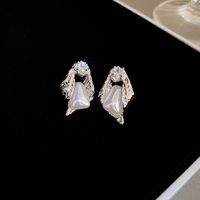 Sweet Geometric Butterfly Bow Knot Imitation Pearl Alloy Inlay Rhinestones Women's Earrings 1 Pair sku image 589