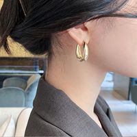 Fashion Simple Style Geometric Alloy Plating Women's Earrings main image 4