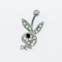 Estilo De Dibujos Animados Moda Conejo Metal Esmalte Diamantes De Imitación Piercing En El Ombligo sku image 9