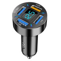New Pd + Qc3.0 + 2.4a Four-port Car Charger 4usb Car Charger main image 3