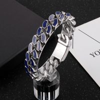 Fashion Geometric Stainless Steel Enamel Bracelets 1 Piece main image 8