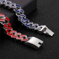 Fashion Geometric Stainless Steel Enamel Bracelets 1 Piece main image 4