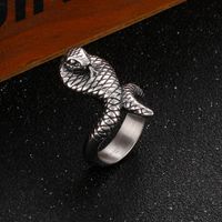 Fashion Snake Stainless Steel Rings 1 Piece main image 8