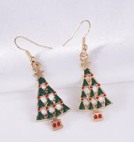 Fashion Christmas Tree Alloy Stoving Varnish Women's Drop Earrings 1 Pair main image 3