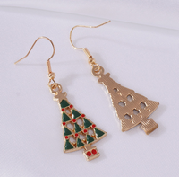 Moda Árbol De Navidad Aleación Barniz De Estufa Mujeres Pendientes De Gota 1 Par main image 2