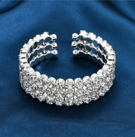 Mode Couleur Unie Alliage Incruster Diamant Artificiel Femmes Bracelet 1 Pièce main image 2
