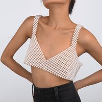 Sexy Solid Color Artificial Pearl Braid Women's Body Chain main image 3