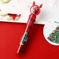 Mignon De Bande Dessinée De Noël Multi-couleur 10 Couleurs Presse Stylo À Bille sku image 5