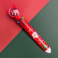 Cute Cartoon Christmas Multi-color 10 Colors Press Ballpoint Pen sku image 9