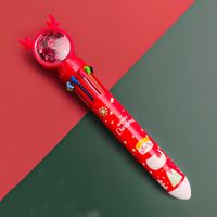 Mignon De Bande Dessinée De Noël Multi-couleur 10 Couleurs Presse Stylo À Bille sku image 10