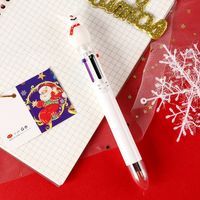 Mignon De Bande Dessinée De Noël Multi-couleur 10 Couleurs Presse Stylo À Bille sku image 3