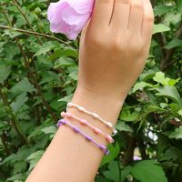 Simple Style Solid Color Silk Thread Braid Unisex Bracelets main image 5