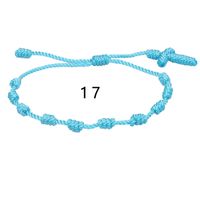 Simple Style Solid Color Silk Thread Braid Unisex Bracelets sku image 14