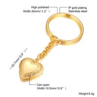 Simple Style Heart Shape Stainless Steel Plating Zircon Pendant Necklace 1 Piece sku image 4