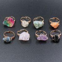 Fashion Irregular Natural Stone Open Ring 1 Piece main image 1