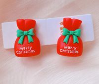 Fashion Santa Claus Plastic Resin Girl's Ear Clips 1 Pair sku image 10