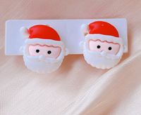 Fashion Santa Claus Plastic Resin Girl's Ear Clips 1 Pair sku image 3