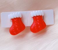 Fashion Santa Claus Plastic Resin Girl's Ear Clips 1 Pair sku image 8