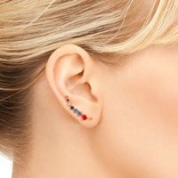 Simple Style Geometric Copper Plating Zircon Earrings main image 5
