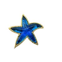 Simple Style Starfish Alloy Glass Inlay Artificial Gemstones Women's Brooches main image 2
