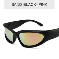 Y2k Cool Style Solid Color Ac Cat Eye Full Frame Women's Sunglasses sku image 8