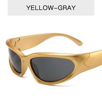 Y2k Cool Style Solid Color Ac Cat Eye Full Frame Women's Sunglasses sku image 17