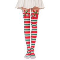 Women's Sweet Plaid Solid Color Polyester Over The Knee Socks sku image 8