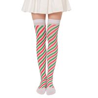 Women's Sweet Plaid Solid Color Polyester Over The Knee Socks sku image 6