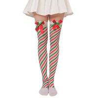 Women's Sweet Plaid Solid Color Polyester Over The Knee Socks sku image 10