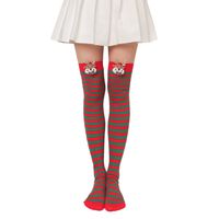 Women's Sweet Plaid Solid Color Polyester Over The Knee Socks sku image 19