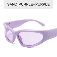 Y2k Cool Style Solid Color Ac Cat Eye Full Frame Women's Sunglasses sku image 19