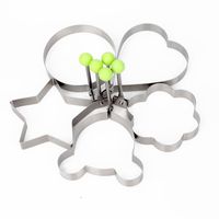 Simple Style Star Heart Shape Stainless Steel Kitchen Molds 1 Set main image 4
