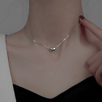 Rétro Géométrique Acier Au Titane Collier 1 Pièce main image 5