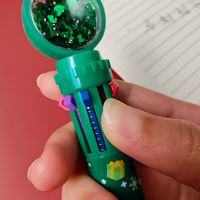 Christmas Cartoon Fashion Student 10-color Push-type Ballpoint Pen main image 3