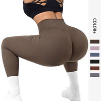 Sports Solid Color Nylon Active Bottoms Leggings main image 6