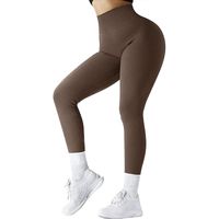 Sports Solid Color Nylon Active Bottoms Leggings main image 2