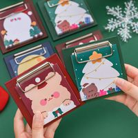 Cute Cartoon Christmas Student Stationery Non-sticky Board Clip Note main image 1