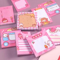 Cartoon Bulei Rabbit Sticky Notes Good-looking Ins Girl Heart Notepad Student Memo Note N Times Sticker Note Paper main image 1