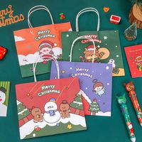 Christmas Cute Cartoon Paper Festival Gift Bags main image 2