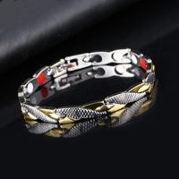 Fashion Round Metal Men's Bracelets 1 Piece sku image 5