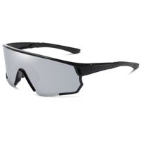Fashion Solid Color Pc Special-shaped Mirror Full Frame Sports Sunglasses main image 3