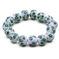 Ethnic Style Flower Alloy Ceramics Beaded Women's Bracelets 1 Piece sku image 1