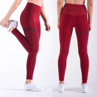 Sports Solid Color Polyester Active Bottoms Leggings main image 3