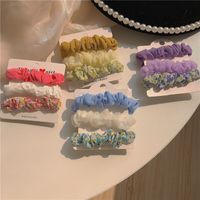 Fashion Flower Cloth Pleated Hair Tie 3 Pieces main image 2