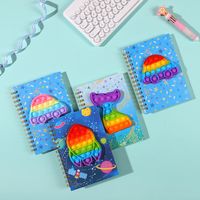 Cute Cartoon Silicone Decompression Bubble Hand Account Coil Notebook main image 5