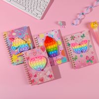 Cute Cartoon Silicone Decompression Bubble Hand Account Coil Notebook main image 4