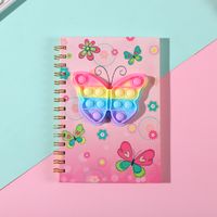 Cute Cartoon Silicone Decompression Bubble Hand Account Coil Notebook sku image 4