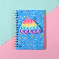 Cute Cartoon Silicone Decompression Bubble Hand Account Coil Notebook sku image 2