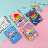 Cute Cartoon Silicone Decompression Bubble Hand Account Coil Notebook main image 1