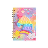 Cute Cartoon Silicone Decompression Bubble Hand Account Coil Notebook main image 2